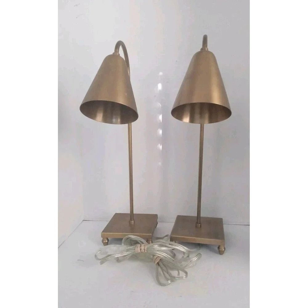 Modern Gold Desk Lamps Set of 2, Bedside Table‎ Lamps, Home Decor Lighting